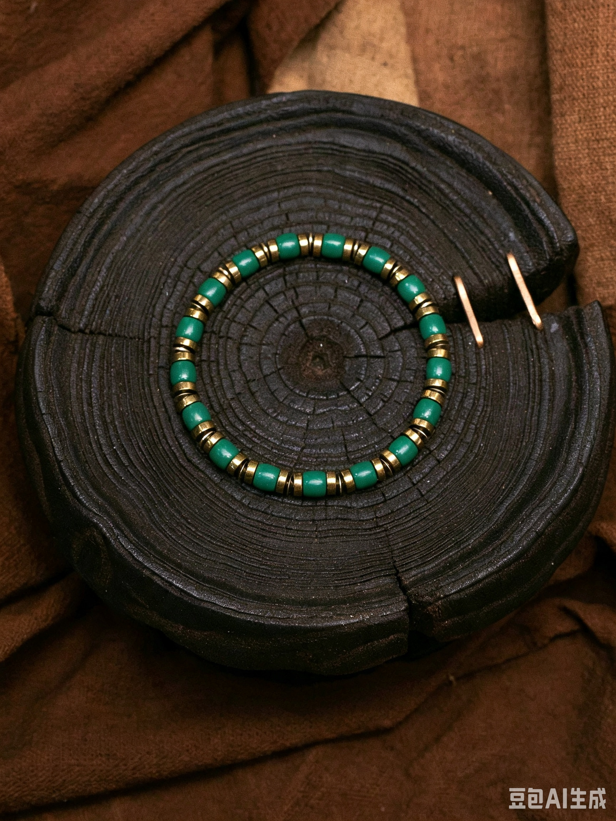 Golden Grip" Tiger's Eye Straight-Cut Bracelet