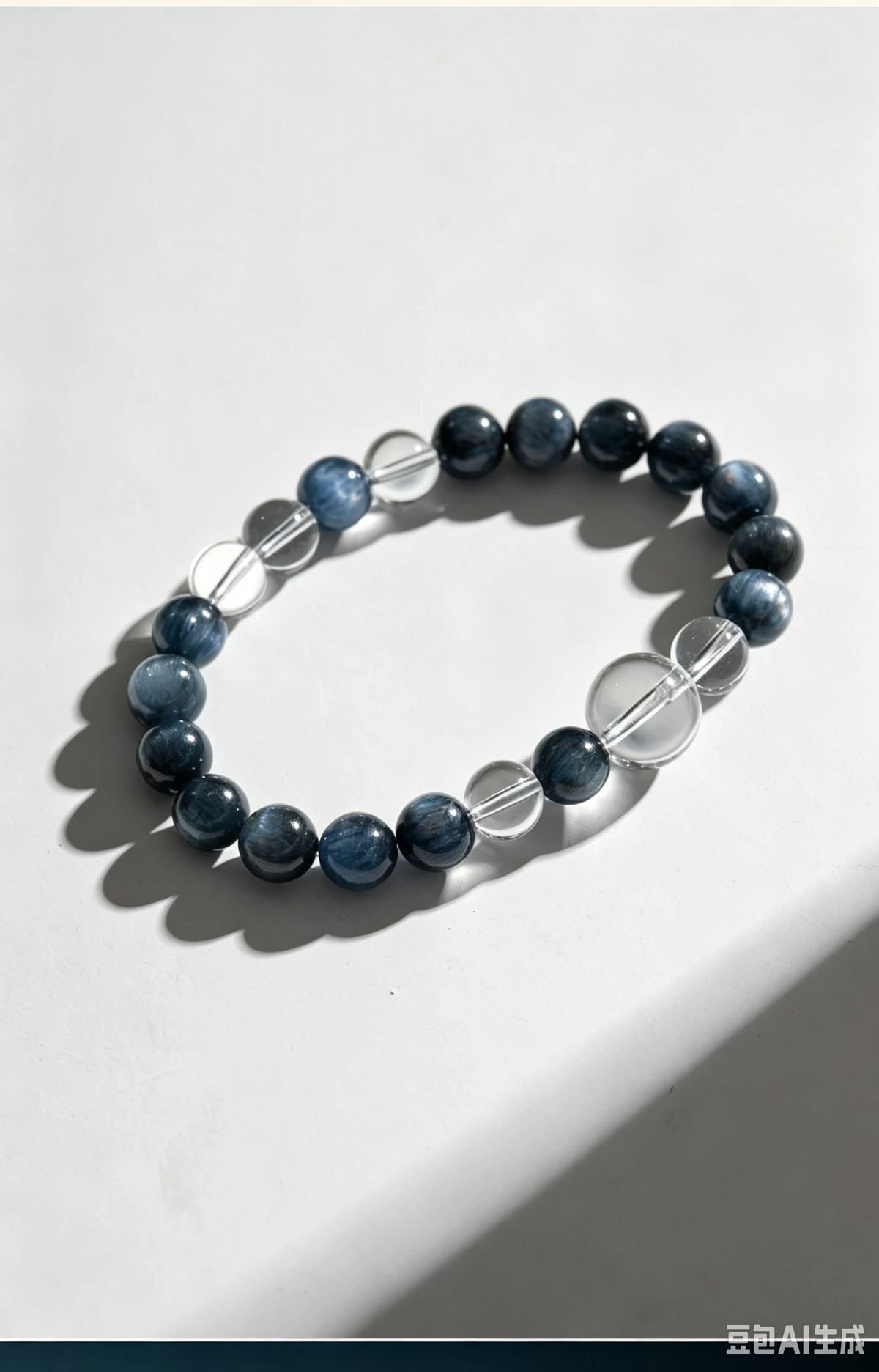 Natural Kyanite Clear Quartz Healing Bracelet