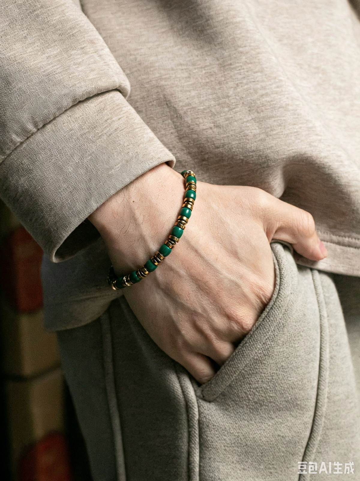 Golden Grip" Tiger's Eye Straight-Cut Bracelet