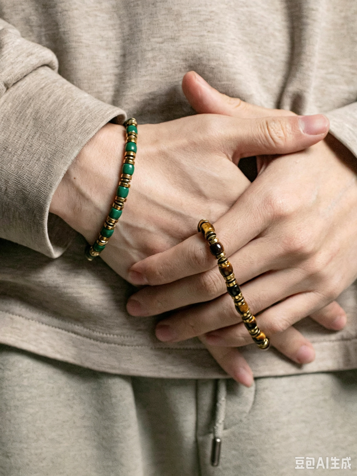 Golden Grip" Tiger's Eye Straight-Cut Bracelet