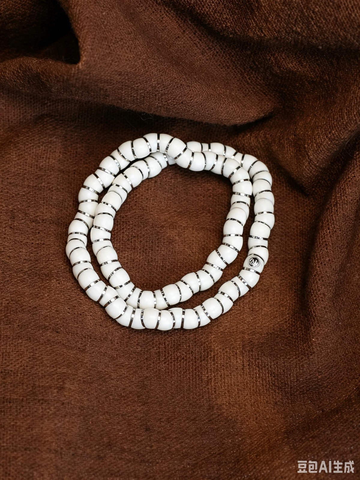 White Jade Bodhi Seed Stress-Relief Bracelet